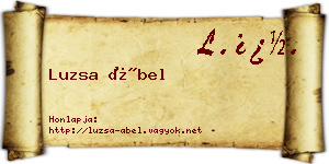 Luzsa Ábel névjegykártya