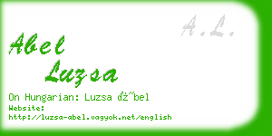 abel luzsa business card